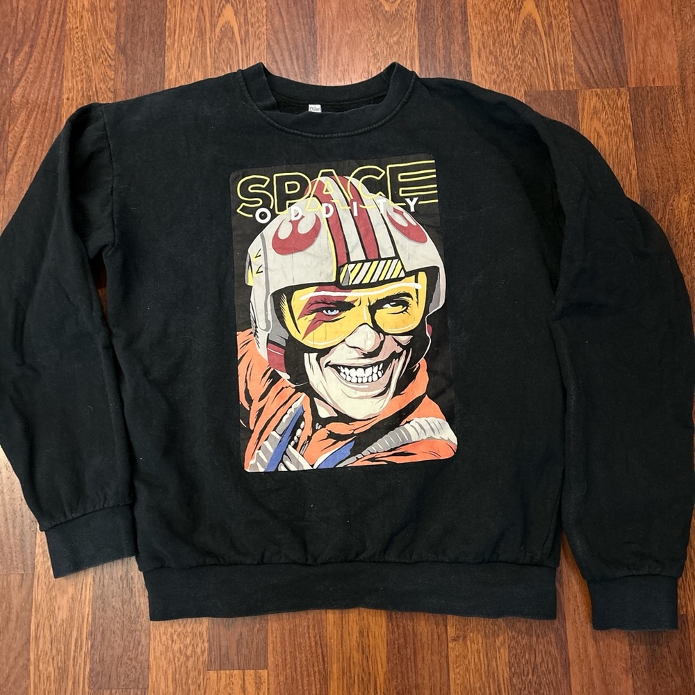 Black Space Odyssey Graphic Sweatshirt
